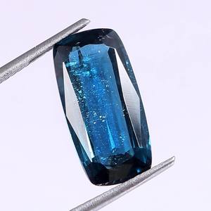 Fabrication de bijoux à facettes de taille ovale en kyanite indonésienne naturelle de 8mm faite à la main fabrication de pierres précieuses en vrac en gros - Product Image 1