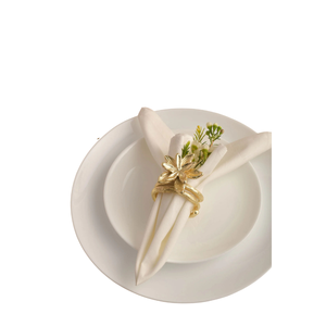 Traditional Brass Napkin Ring for Wedding Formal Dinner <b>Table</b> Enhancing <b>Table</b> Presentation Classic Luxury Napkin Holders - Product Image 2