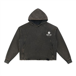 Sudaderas ligeras de algodón con lavado ácido, fabricantes de sudaderas de algodón y poliéster con lavado ácido en venta - Product Image 1