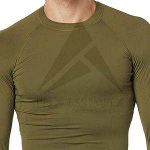 Maillot de bain athlétique à manches longues pour homme, protection UV, séchage rapide, vêtements de sport, prix de gros, longueur standard, personnalisable OEM - Product Image 3