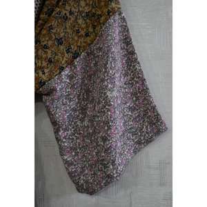 Kimono sexy en soie patchwork style bohème pour femme, robe de nuit longue, robe légère et lisse - Product Image 4