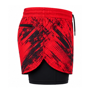 Short de bain décontracté personnalisé pour homme, écologique, avec poches zippées imperméables, séchage rapide, léger, cordon de serrage, pour la plage - Product Image 2