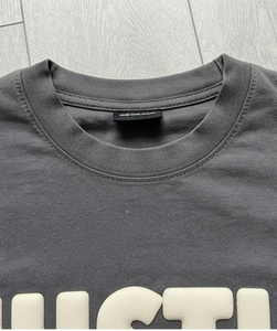 Camiseta Personalizada de Manga Larga para Hombre con Estampado Puff, 100% Algodón Premium, Corte Holgado y Cuadrado, Hombros Caídos, Estilo Urbano - Product Image 3
