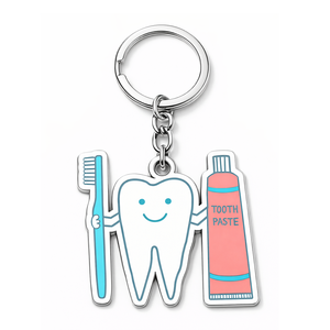 Porte-clés promotionnel personnalisé en alliage de zinc – Cadeaux dentaires portables et durables pour patients - Product Image 6