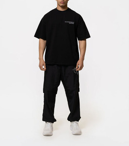 เสื้อยืดโอเวอร์ไซส์สั่งทำขายส่ง ผ้าฝ้ายพรีเมียม สตรีทแวร์ ระบายอากาศได้ดี ผ้าคุณภาพสูง รับผลิตเสื้อผ้าแบบ OEM ODM - Product Image 2