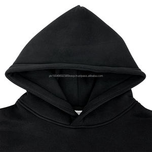 380GSM Heavy Weight Hip Hop Hoodies Streetwear Blank Solid Color Oversize Hoodies - Product Image 1