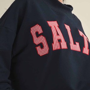 Sudadera de Felpa de Algodón con Cuello Redondo y Cuello Alto, Bordado Chenille con Letras Griegas, Venta Directa de Fábrica Dilly Dally - Product Image 4