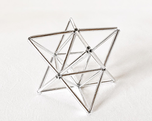 Handmade Golden Merkaba Star Sculpture Star <b>Decorative</b> Ornament with Elegant Gold Finish for Tabletop <b>Space</b> Home <b>Decor</b> Office - Product Image 5