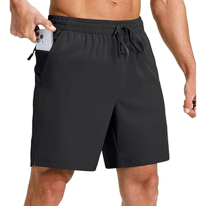 Pantalones Cortos Casuales de Algodón 100% para Hombre, Cintura Elástica, Color Liso, Cómodos para el Verano, Personalizables con Logotipo, OEM, al por Mayor - Product Image 1