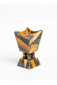 Brûleur d'encens catalytique HASAN CRAFT en bois de santal arabe traditionnel, diffuseur d'aromathérapie en résine, brûleur de bâtonnets d'encens parfumés - Product Image 3