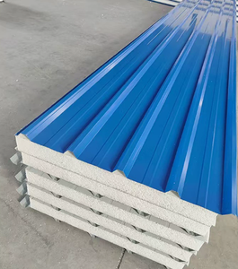 Panneau sandwich isolant PUF, panneau mural en mousse de polyuréthane pour toitures de bâtiments industriels, entrepôts, entrepôts frigorifiques - Product Image 1