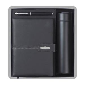 Coffret cadeau d'affaires en cuir le plus vendu avec agenda personnalisé, stylo et bouteille d'eau – Coffret cadeau exécutif disponible à la vente - Product Image 1
