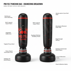 Sac de frappe autoportant robuste de couleur unie pour entraînement à domicile, boxe, kickboxing, MMA et fitness pour adultes - Product Image 2