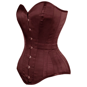 Corset Overbust Noir Sexy à Lacets pour Femme – Gaine Amincissante et Bustier Sculptant - Product Image 6