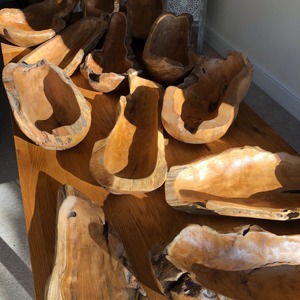 Cuenco de Madera Artesanal para Cocina, Cuenco de Madera Hecho a Mano con Técnica de Tallado para Ensaladas y Fiestas, Directamente de los Fabricantes - Product Image 6