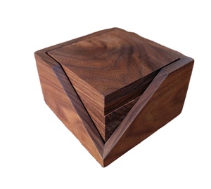 Table à manger créative de mariage en bois d'acacia, sous-verre en bois, sous-verre pour tasses, nouvelle collection - Product Image 1