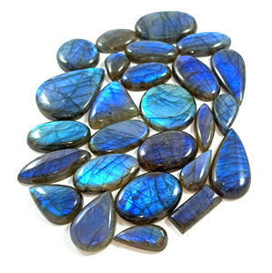 Wholesale Sparkling Cabs Blue Labradorite <b>Crystal</b> Loose Gemstones Jewelry Ornaments Healing Decorations - Product Image 4