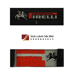 Premium Custom Laser Cut Stitched End Fold Woven Damask Rectangle Labels for <b>Bags</b> & Garment Personalized Washable Fabric <b>Tags</b> - Product Image 3
