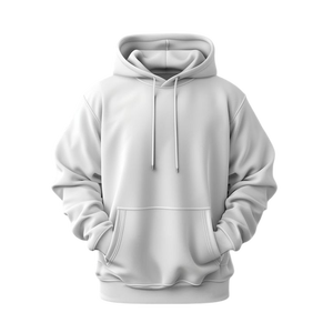 Sudadera con Capucha para Hombre, Color Gris Claro, de Algodón Premium, Secado Rápido, Transpirable, Estilo Casual Urbano, con Bolsillos - Product Image 3