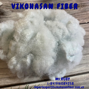 Vente directe d'usine : Fibre sèche solide recyclée PET blanche 15D SD, qualité A, 100% polyester, pour la fabrication de tapis, de coussinets et de matelas. - Product Image 5