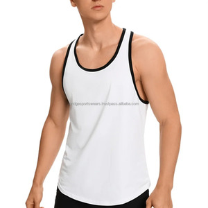 <b>Mens</b> Custom Undershirt Crew Neck Sleeveless Polyester/Cotton Breathable - Product Image 1