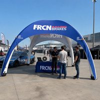 Tente de réception gonflable personnalisée, imperméable, pour événements, publicité extérieure, stand d'exposition, gazebo promotionnel, forme carrée, gonflage électrique