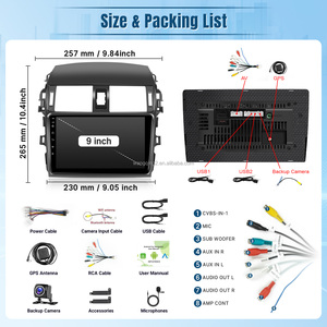 <span class=keywords><strong>Android</strong></span> 11 2 + 32 gam đài phát thanh xe cho TOYOTA COROLLA 2009 2013 Máy nghe nhạc stereo Carplay tự động đa phương tiện FM BT <span class=keywords><strong>WIFI</strong></span> GPS navigation - Product Image 6