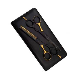 Ciseaux de coiffure professionnels Morje en acier inoxydable 440C, lame tranchante, manche moyen, pour droitiers, légers - Product Image 1