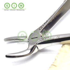 Pinzas Dentales de Acero Inoxidable MELPEX G1012, Herramienta Quirúrgica de Extracción de Precisión, Autoclavable, Acero SS 420, Empuñadura Moleteada, Mandíbula 30 - Product Image 5