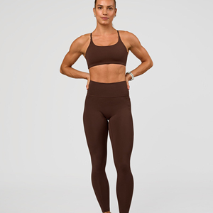 Top Deportivo de Yoga para Mujer, Color Sólido, Sin Costuras, Cuello Redondo, Tirantes Finos, Soporte Medio - Product Image 3