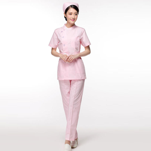 Tenues d'infirmières médicales en sergé, respirantes, extensibles, de qualité supérieure, couleur unie, ensembles d'uniformes d'hôpital – Approvisionnement direct usine - Product Image 3