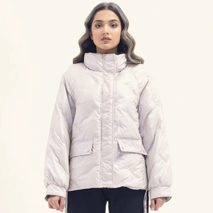 <b>Women</b> Winter Puffer Jacket Quilted Down <b>Coat</b> High Collar Warm Outerwear Fashion <b>Lightweight</b> Padded Jacket with Pockets OEM - Product Image 2