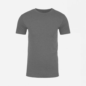 T-shirt en coton à col rond Essential, coupe classique, gris anthracite mélangé, Next Level - Product Image 1