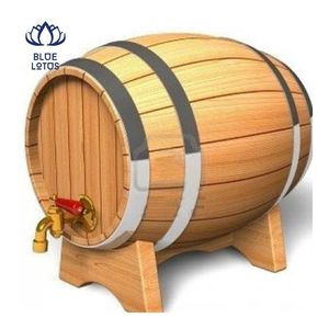 Baril à vin en bois artisanal de style chêne, le plus vendu, pour le stockage du vin et la décoration rustique - Product Image 2