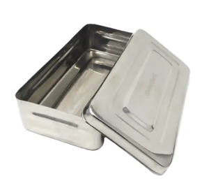 Nuevo esterilizador manual de acero inoxidable para instrumental quirúrgico y dental, organizador de caja, bandeja de almacenamiento, tamaños personalizados, certificado CE Clase I - Product Image 3