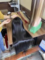 PRODUIT MEILLEURE VENTE mèches droites vierges Remy vietnamiennes cheveux bruts donneur unique peut décolorer prix de gros