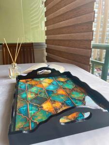 Plateau en bois imprimé pour fête de remise des diplômes, plateau en bois imprimé pour l'affichage de diplômes et de photos, ensemble de plateaux de service en gros - Product Image 3