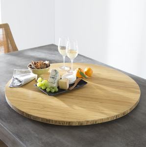Assiette ronde classique en bois massif, 3 pièces de tailles différentes, écologique, gravée, pour pizza, idéale pour les cadeaux d'affaires, qualité supérieure - Product Image 2