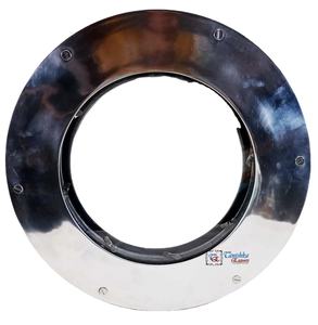 Hublot de bateau circulaire moderne en aluminium nickelé, fait main, à suspendre, en verre, pour décoration murale intérieure - Product Image 3