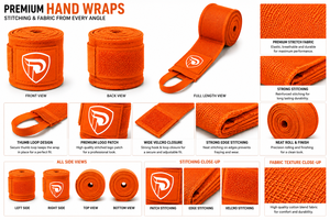 DUMELA INTERNATIONAL - Vendas de Mano para Entrenamiento de MMA y Boxeo con Logotipo Personalizado, Transpirables, Duraderas, Elásticas, de Algodón, para Kickboxing - Product Image 2