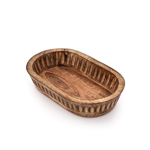 Bols rectangulaires minimalistes en bois et bols à fruits OEM personnalisés en gros |   Aqudus Saleem Inde - Product Image 4
