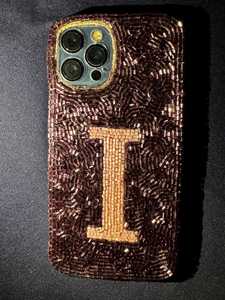 Lindo llavero con correa para teléfono de diseño personalizado, hecho a mano con cuentas de semillas, compatible con iPhone y Samsung, de cerámica esmaltada. - Product Image 5