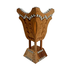 Brûleur à Bakhoor carré élégant en bois, fait main, style arabe et indien, porte-encens et porte-charbon, pour Majlis et salon, idéal comme cadeau - Product Image 5
