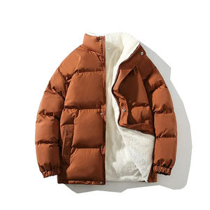 Chaqueta Acolchada para Niños con Puños Elásticos, Abrigo de Invierno con Bordado de Plumas, Chaqueta Casual con Logotipo para Hombre - Product Image 4