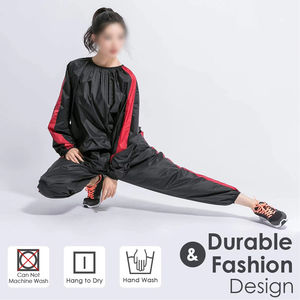 Traje de Sauna Unisex de Poliéster Personalizado al por Mayor con Logotipo Personalizado para Uso Doméstico en Todas las Estaciones para Pérdida de Peso - Product Image 4