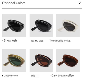 Wholesale Custom Logo Ladies <b>Sunglasses</b> Vintage Cat Eye Frame Beige PC Material UV400 Optical Promotional Sun Glasses for Women - Product Image 3