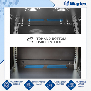 Gabinete de Red de 19 Pulgadas y 12U, Compatible con EIA-310-D/IEC 60297, Montable en Rack, con Puerta de Vidrio (Sin Ensamblar), para Oficinas e Industria de Telecomunicaciones - Product Image 4