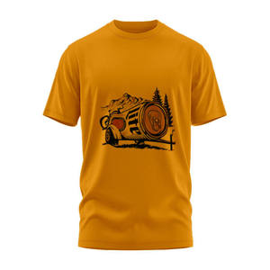 Nueva Camiseta de Algodón Puro de 300G con Cuello Pequeño, Estilo Hip Hop, Corte Holgado, Oversize, para Hombre - Product Image 4
