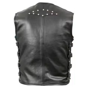 Gilet de motard en polyester/coton brodé avec logo personnalisé pour les motards, vêtements d'extérieur décontractés d'été - Product Image 4