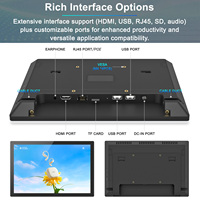 Écran tactile Android 10,1 pouces avec lamination complète, écran LCD à bordure ultra-fine pour affichage numérique OEM ODM, machine à café, vente au détail